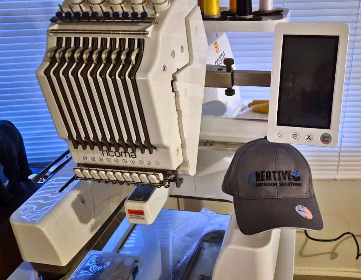 Custom embroidery service in Orlando, FL for uniforms, hats, and apparel