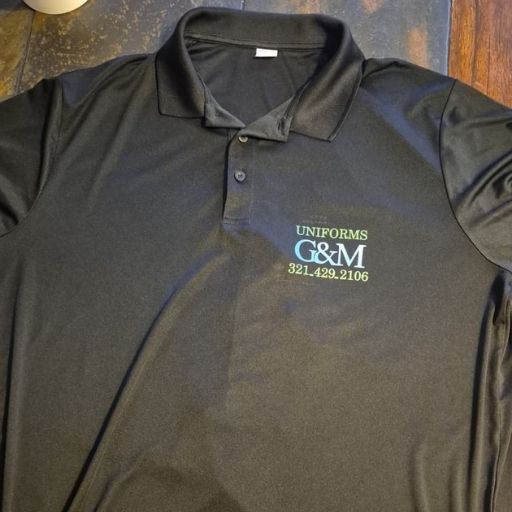 Custom polo shirt with screen printing in Orlando, Florida